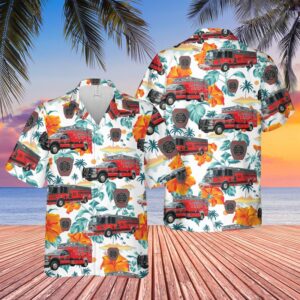 Texas Hawaiian Shirt, Texas Bellaire Fire…