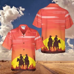 Texas Hawaiian Shirt, Texas Couple Cowboy…