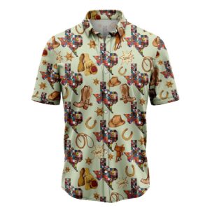 Texas Hawaiian Shirt, Texas Cowboy G5710…