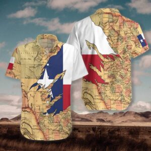 Texas Hawaiian Shirt, Texas Flag And…