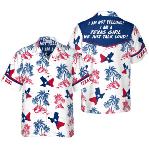 Texas Hawaiian Shirt, Texas Flag And…