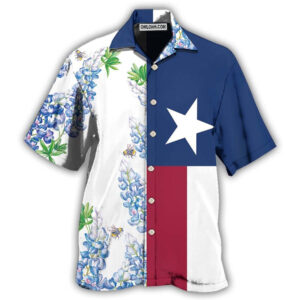 Texas Hawaiian Shirt, Texas Peace In…