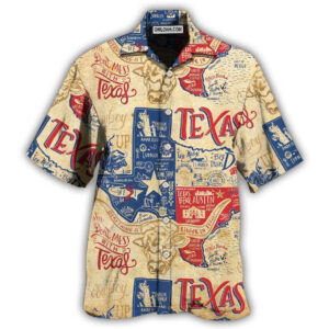 Texas Hawaiian Shirt, Texas Peace Life…