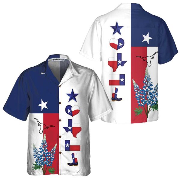 Texas Hawaiian Shirt, Texas Pride Hawaiian Shirt