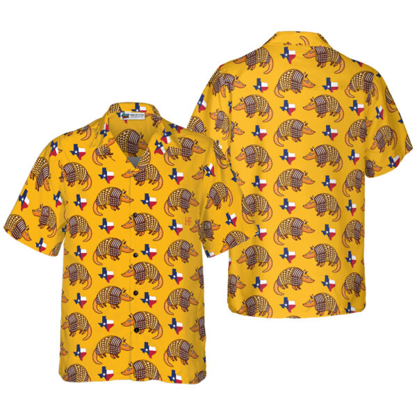 Texas Hawaiian Shirt, Texas Proud Armadillo Hawaiian Shirt