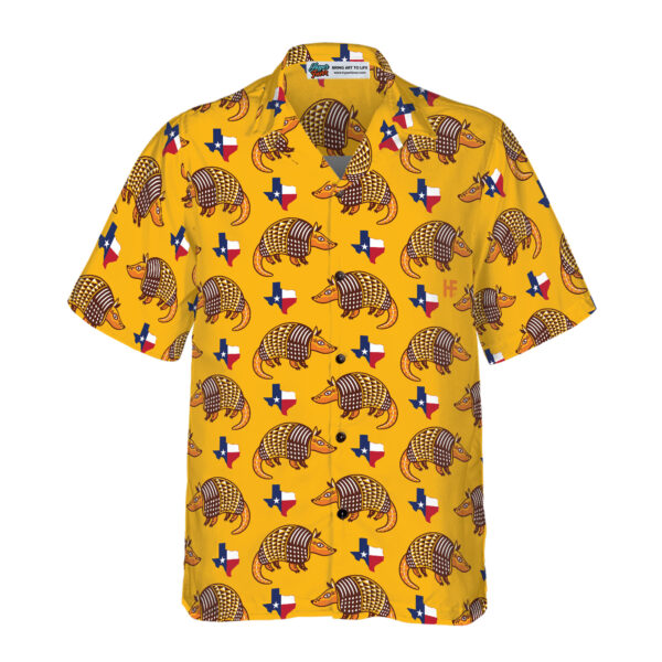 Texas Hawaiian Shirt, Texas Proud Armadillo Hawaiian Shirt