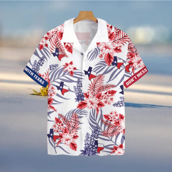 Texas Hawaiian Shirt, Texas Proud Bluebonnet Tropical Hawaiian Shirt