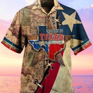 Texas Hawaiian Shirt, Texas Tan High…