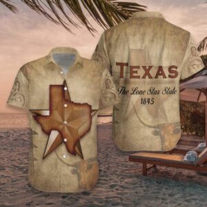 Texas Hawaiian Shirt, Texas The Lone…