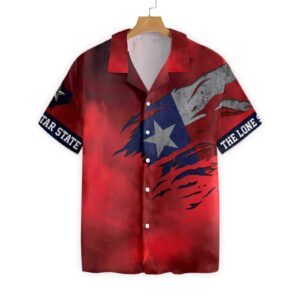 Texas Hawaiian Shirt, Texas The Lone…