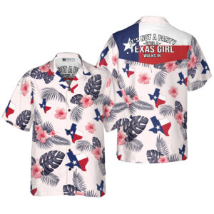 Texas Hawaiian Shirt, Tropical Texas Hawaiian…