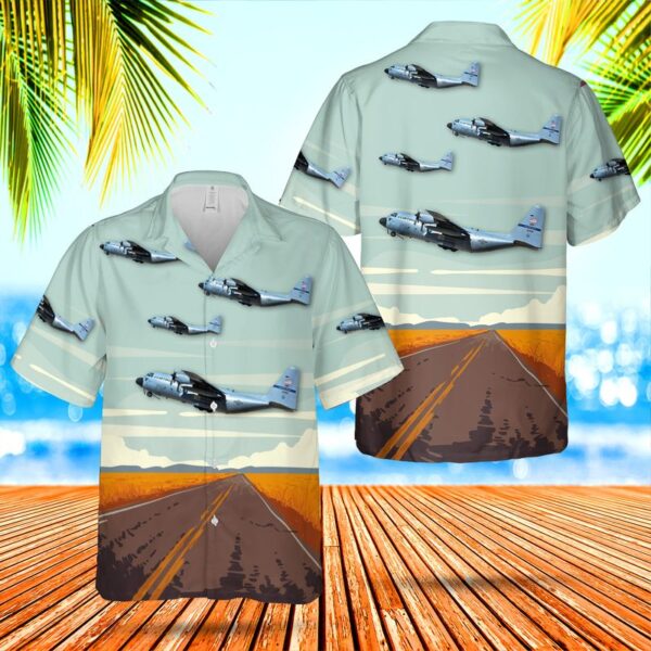 Texas Hawaiian Shirt, USAF Texas Air National Guard 181st Airlift Squadron Lockheed C-130H-LM Hercules Hawaiian Shirt