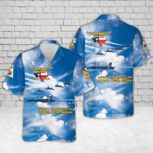 Texas Hawaiian Shirt, US Navy Blue…