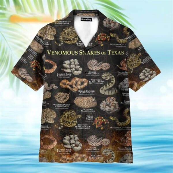 Texas Hawaiian Shirt, Venomous Snakes Of Texas Hawaiian Shirt