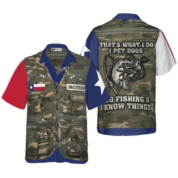 Texas Hawaiian Shirt, Waistcoat Fishing Texas Custom Hawaiian Shirts