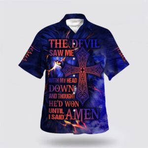 Christian Hawaiian Shirt, The Devil Saw…