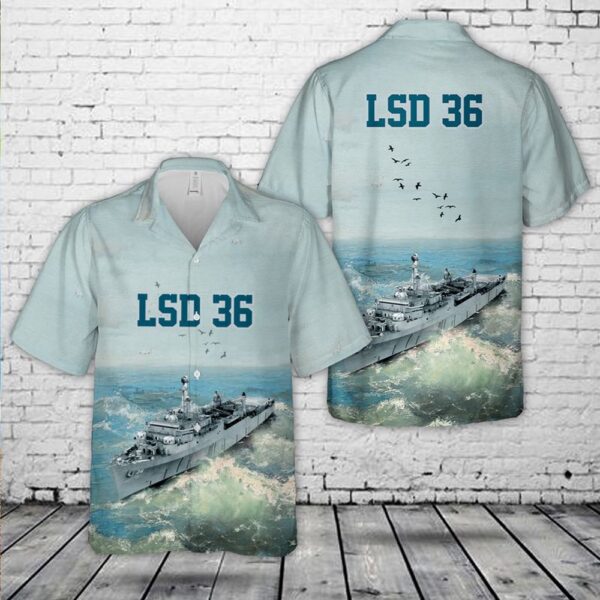 Us Navy Hawaiian Shirt, USS Anchorage (LSD 36) U.S Navy Ship Reunions Hawaiian Shirt, Military Hawaiian Shirt