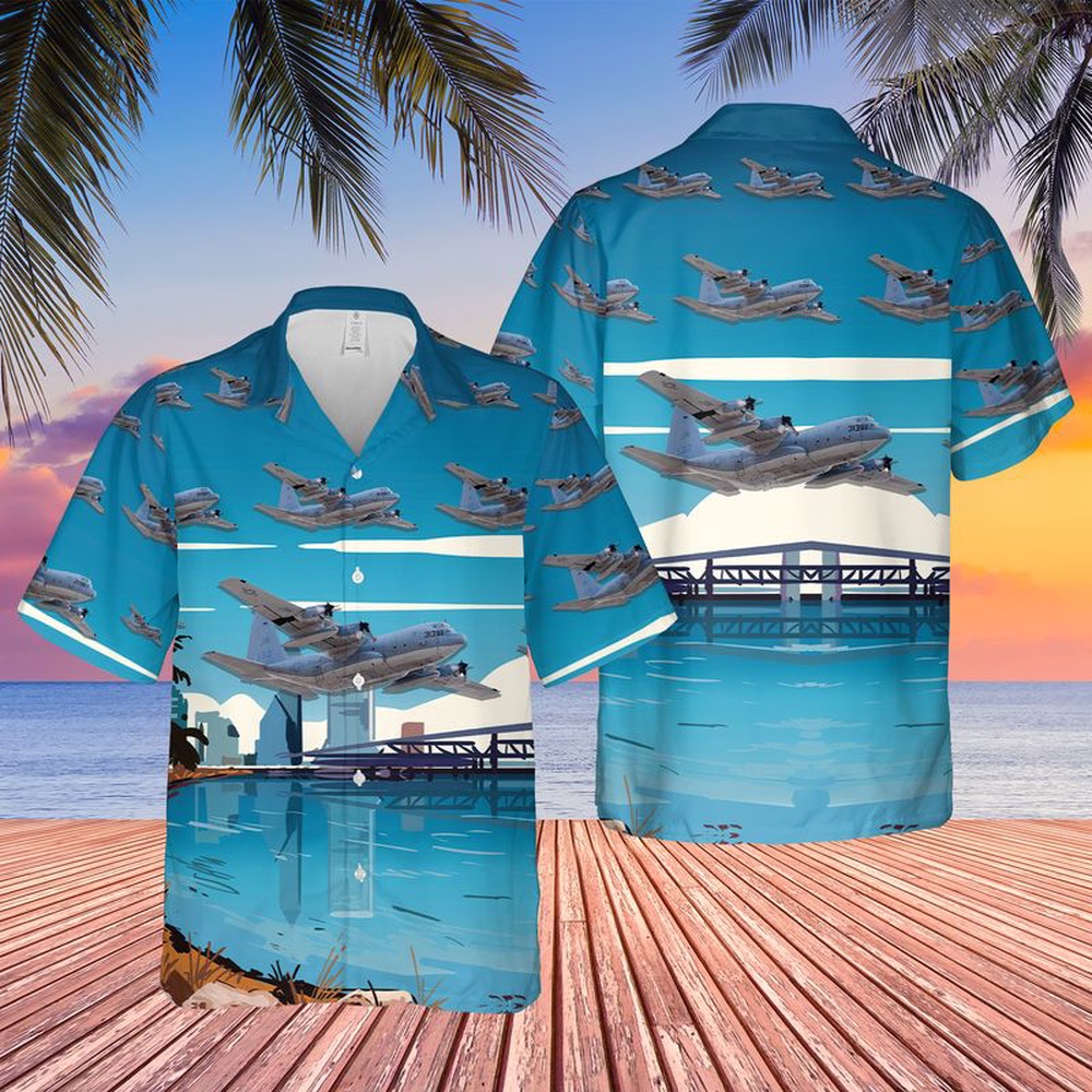 Us Navy Hawaiian Shirt, US Navy Lockheed C-130T Hercules Of VR-62 ...