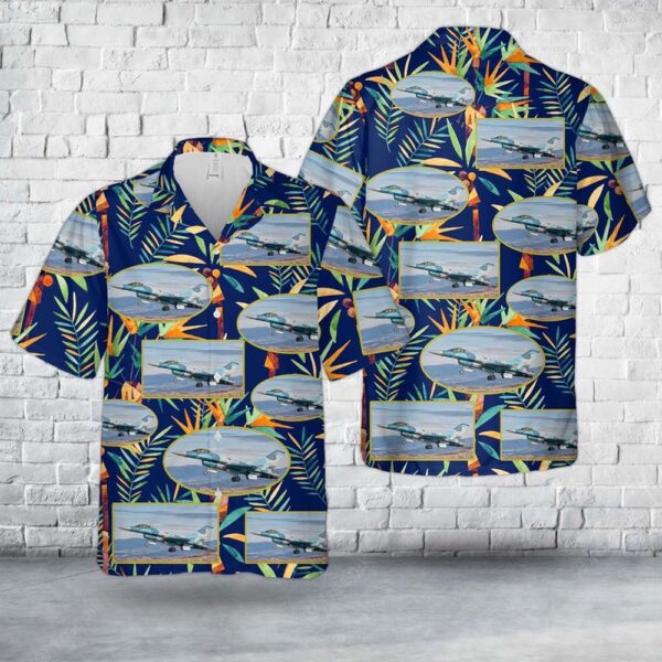 Us Navy Hawaiian Shirt, US Navy Top Gun F-16N Hawaiian Shirt, Military Hawaiian Shirt