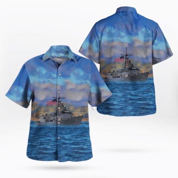 Us Navy Hawaiian Shirt, US Navy, USS Taylor (DD-468) Hawaiian Shirt, Military Hawaiian Shirt