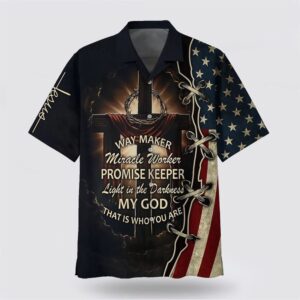 Christian Hawaiian Shirt, Way Maker Miracle…