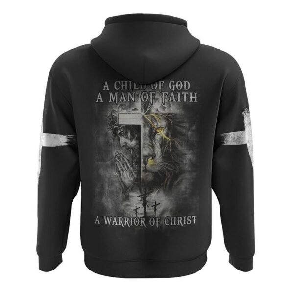 A Child Of God A Man Of Faith Hoodie, Christian Hoodie, Bible Hoodies, Religious Hoodies