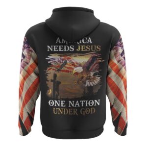 America Needs Jesus One Nation Under God Hoodie Christian Hoodie Bible Hoodies Religious Hoodies 2 t1uyp9.jpg