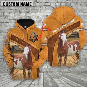 American Paint Horse Custom Name Race Hoodie, Farm Hoodie, Farmher Shirt