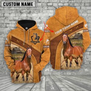 American Quarter Horse Custom Name Race Hoodie, Farm Hoodie, Farmher Shirt