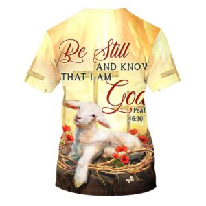 Be Still And Know That I Am God Sheep 3D T Shirt Christian T Shirt Jesus Tshirt Designs Jesus Christ Shirt 2 oliboc.jpg