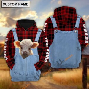 Beautiful Highland Red Jeans Pattern Personalized Name 3D Hoodie Farm Hoodie Farmher Shirt 2 t6vd7d.jpg