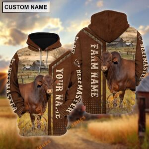 Beefmaster Personalized Name, Farm Name 3D Hoodie, Farm Hoodie, Farmher Shirt