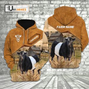 Belted Galloway Cattle Personalized Name Farming…