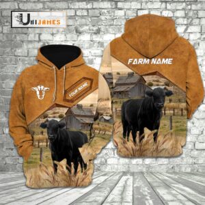 Black Angus Cattle Personalized Name Farming…