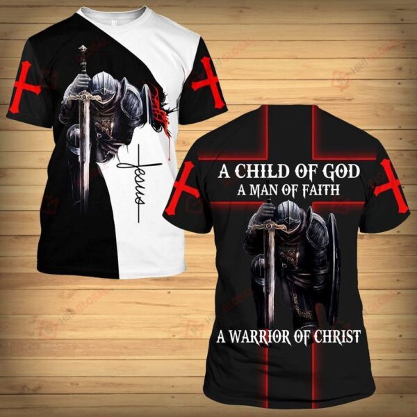 Black Knight God Jesus 3D T-Shirt, Christian T Shirt, Jesus Tshirt Designs, Jesus Christ Shirt