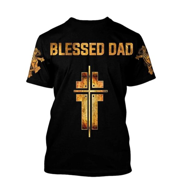 Blessed Dad Jesuss 3D T-Shirt, Christian T Shirt, Jesus Tshirt Designs, Jesus Christ Shirt