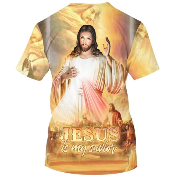 Christ Jesus Is My Savior 3D T-Shirt, Christian T Shirt, Jesus Tshirt Designs, Jesus Christ Shirt