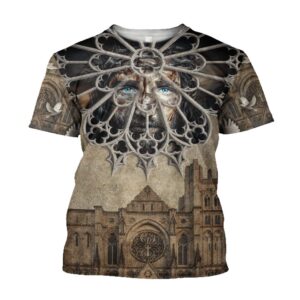 Christian Architecture God Customized 3D T-Shirt,…