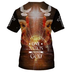 Christian Cross Jesus One Nation Under God 3D T Shirt Christian T Shirt Jesus Tshirt Designs Jesus Christ Shirt 2 z1ctre.jpg