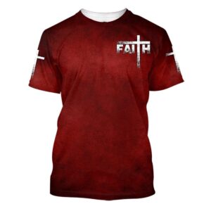 Christian Jesus Faith Cross 3D T-Shirt,…