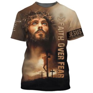 Christian Jesus Faith Over Fear 3D…