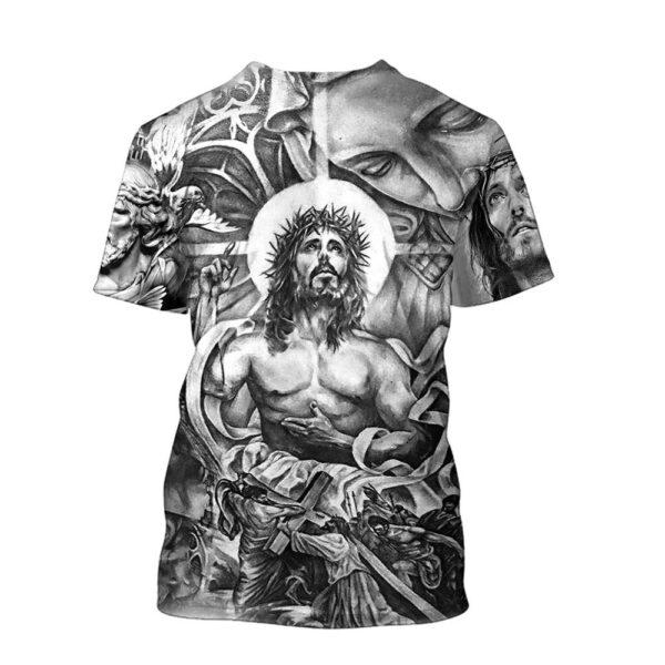 Christian Jesuss 3D T-Shirt, Christian T Shirt, Jesus Tshirt Designs, Jesus Christ Shirt