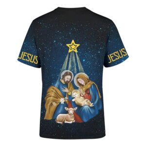 Christmas Nativity Scene Night Light Jesus Christmas 3D T Shirt Christian T Shirt Jesus Tshirt Designs Jesus Christ Shirt 2 cagdfc.jpg