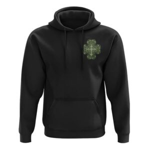 Clover Mandala Cross Hoodie, Christian Hoodie,…