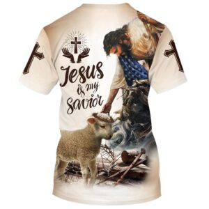 Crucified Christ And Lamb 3D T Shirt Christian T Shirt Jesus Tshirt Designs Jesus Christ Shirt 2 hykl4t.jpg