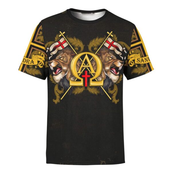 Customized Fear Not For Jesus Jesus Lion 3D T-Shirt, Christian T Shirt, Jesus Tshirt Designs, Jesus Christ Shirt