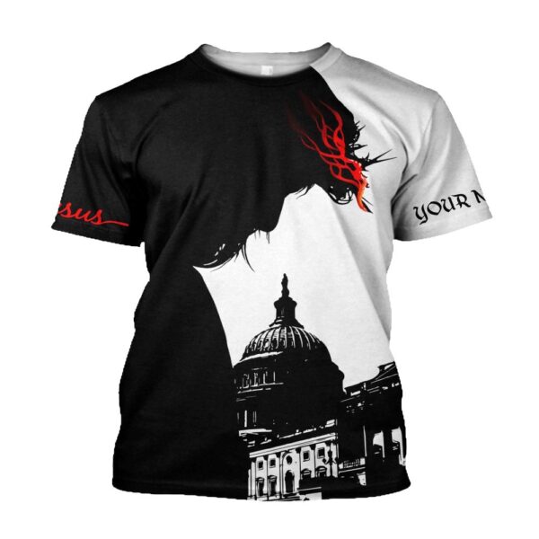 Customized God Bless America 3D T-Shirt, Christian T Shirt, Jesus Tshirt Designs, Jesus Christ Shirt