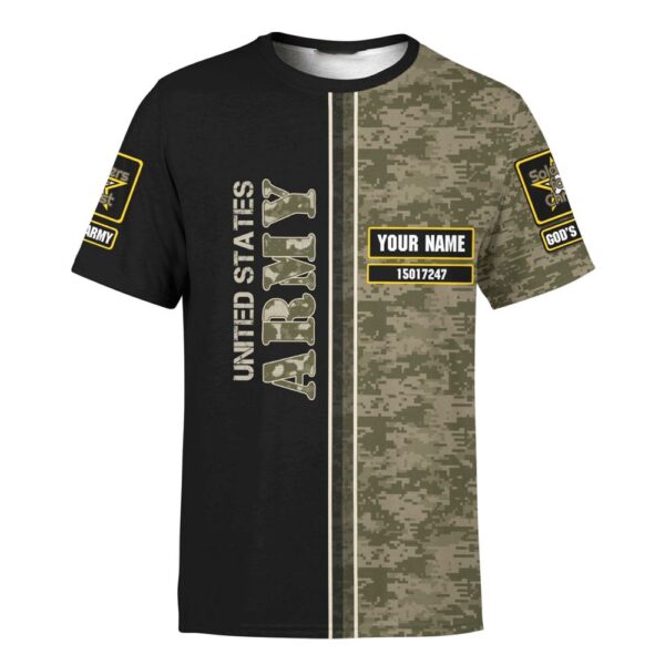 Customized God Bless American Veterans Jesus 3D T-Shirt, Christian T Shirt, Jesus Tshirt Designs, Jesus Christ Shirt
