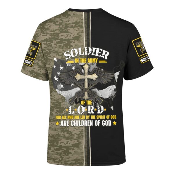 Customized God Bless American Veterans Jesus 3D T-Shirt, Christian T Shirt, Jesus Tshirt Designs, Jesus Christ Shirt