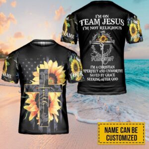 Customized I’M On Team Jesus Cross…